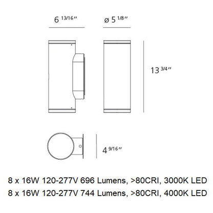 Calumet Outdoor Double Wall Light