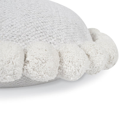 Pom Round Throw Pillow