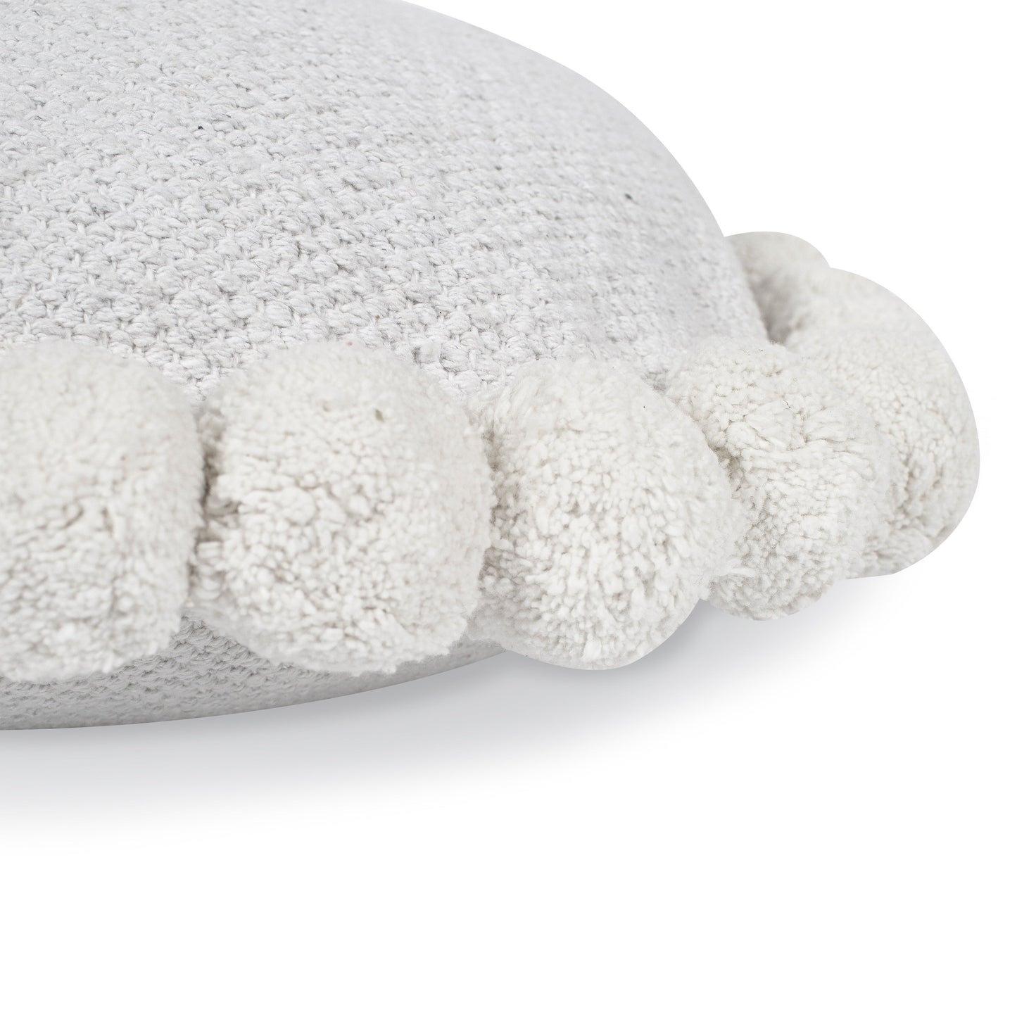 Pom Round Throw Pillow