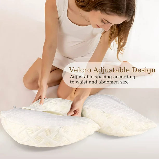 Pregnancy Pillows for Sleeping, Maternity Pillow for Pregnant Women with Detachable and Adjustable Pillow Cover, Support for Belly, Back, Legs, Hips