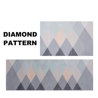 2Pcs Kitchen Mat Cushioned Anti-Fatigue Rug, Non-Slip, Thin and Comfort Rug for Kitchen, Floor, Home and Office
