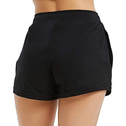 HEARTNICE Womens Cotton Pajama Shorts, Soft Sleep Shorts Lightweight Lounge Pj Bottoms,(Black/Dark Gray mel,M)