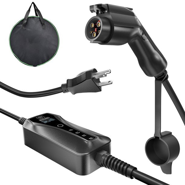 JUGACOOL Type-1 small screen model with car charger 16A NEMA6-20 plug 16ft-US C43