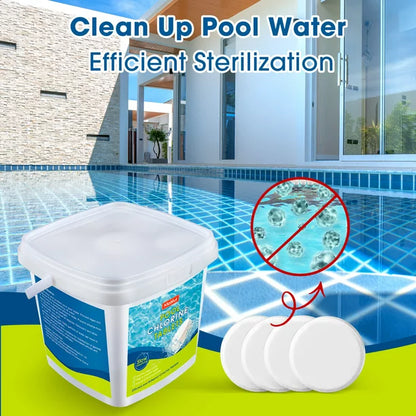 Meliful 1" Chlorine Tablets for Pool, Long Lasting Chlorine Stabilizer for Swimming Pools Hot Tubs and Spas(20g per Piece)