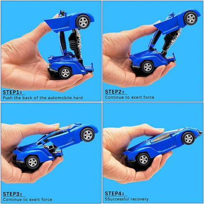CTYKEJ Deformation Robot Cars Toys for Kids Boys,Transforming Robot Car for Kids Toys,Birthday Christmas Gifts for 2 3 4 5 6 7 8 Years Kids Boys Girls,Blue