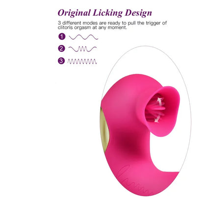 AOPAR G-Spot Stimulator Rechargeable 10 Modes Vibrator Clitoris Licking Sex Toys for Women, Rosy