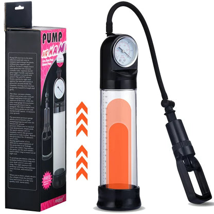 AOPAR Penis Pump Vacuum Enlargement Enhancement Extension Erection Pump Adult Sex Toys for Men Male, Black