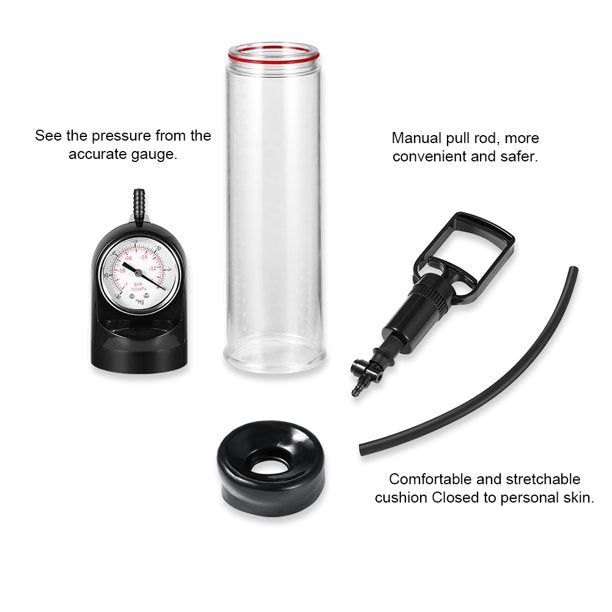 AOPAR Penis Pump Vacuum Enlargement Enhancement Extension Erection Pump Adult Sex Toys for Men Male, Black