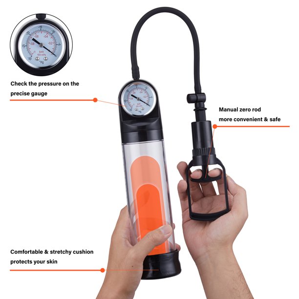 AOPAR Penis Pump Vacuum Enlargement Enhancement Extension Erection Pump Adult Sex Toys for Men Male, Black