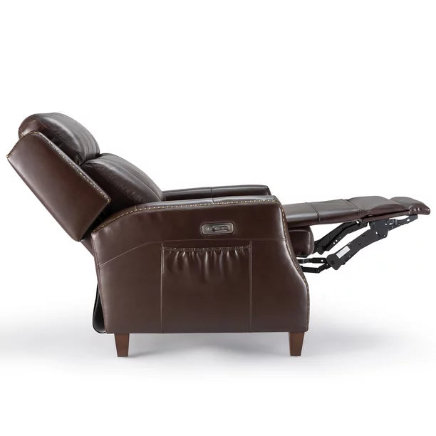 Power Lift Recliner Chair Leather Single Sofa Modern Armchair with Adjustable Backrest & Footrest Accent Lounge Chair for Living Room Home Theater