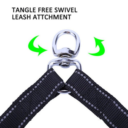 Snagle Paw Double Dog Leash, No Tangle Dog Leash Coupler - Trainer Leash - Two Dogs Adjustable Splitter Lead - Black