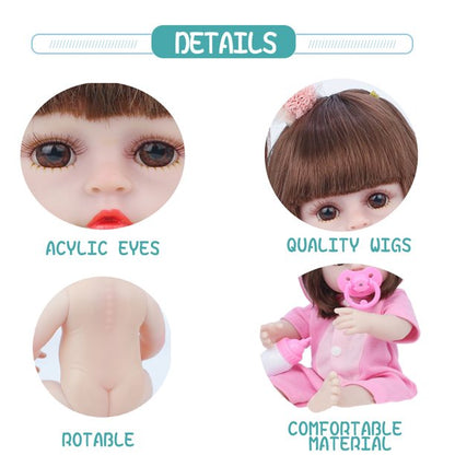 JoRocks Reborn Baby Dolls, 15 inches Realistic Newborn Soft Baby Dolls Toy for Kids Age 3+