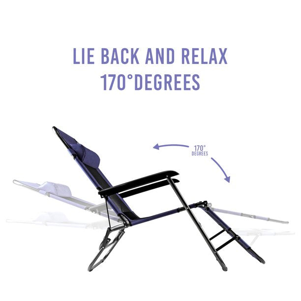 Kahoo Zero Gravity Lounge Chair Recliner Navy