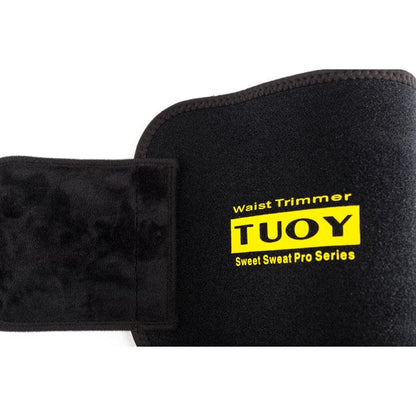 TUOY Waist Trimmer 8-Inch Wide Waist Trainer for Men & Women Adjustable Fit Weight Loss Belt Neoprene