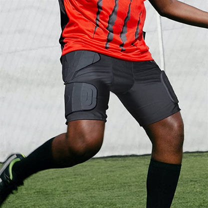 TUOY Men's Padded Compression Shorts Football Girdle for Male