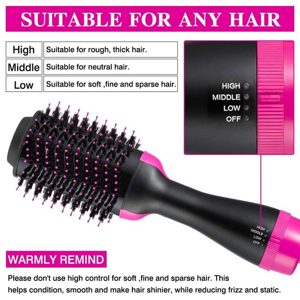 Ifanze Hair Dryer Brush, 3 in 1 Upgrade Hot Air Brush, Salon Negative lon Styling Dryer Brush Perfect for Hair Straightening, Curling, Styling and Drying All Hair Types