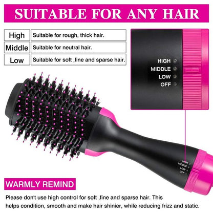 Ifanze Hair Dryer Brush, 3 in 1 Upgrade Hot Air Brush, Salon Negative lon Styling Dryer Brush Perfect for Hair Straightening, Curling, Styling and Drying All Hair Types