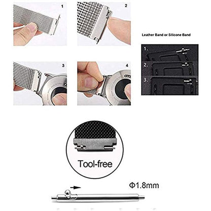 Aokelily 20MM Quick Release Spring Bars Pins-20PCS Stainless Steel Watch Strap Watch Repair Spring Bar Tool