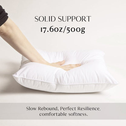Ashler 100% Pure Cotton Soft Supportive Hypoallergenic Pillow Throw Cover Inserts Stuffer, 18 x 18 Inches, Pack of 2