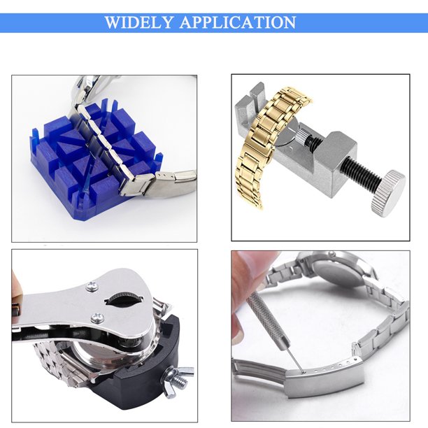Aokelily Watch Repair Kit Professional 235PCS Watch Tools Kits Battery Replacement Watchband Link Remover Adjustment Watch Back Removal Opener Spring Bar Repair with Carrying Case
