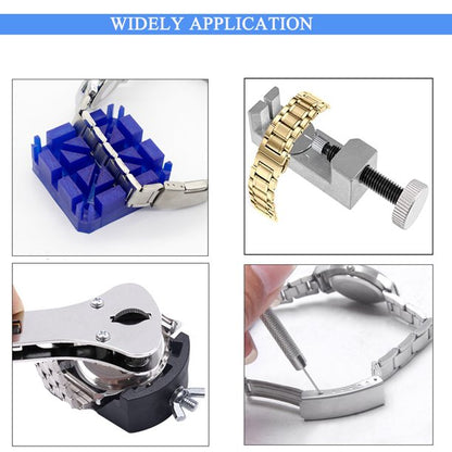 Aokelily Watch Repair Kit Professional 235PCS Watch Tools Kits Battery Replacement Watchband Link Remover Adjustment Watch Back Removal Opener Spring Bar Repair with Carrying Case