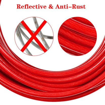 Snagle Paw Dog Tie Out Cable Chain 30FT for Dog Up to 250lbs W/ Spring Dog Runner Lead for Outdoor Camping, Red