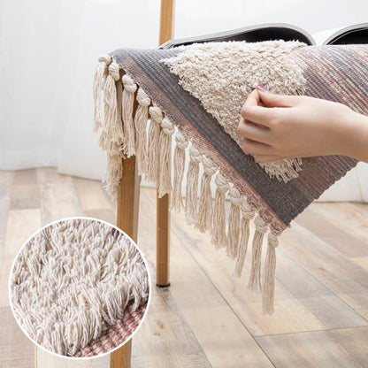 Bohemian Tufted Fringed Tassel Area Rug, 2 x 3 ft, Pink, 1 Pack