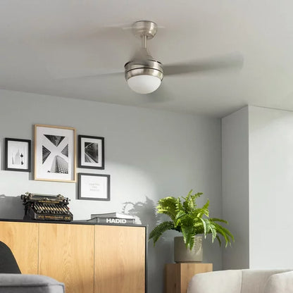 LAIGHTER 52 inch Ceiling Fan with Lights and Remote Control, 3-Color Temperature, Reversible Motor, 6 Speeds, Brushed Nickel