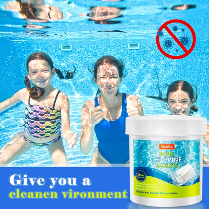 180pcs Pool Chlorine Tablets, Melliful Chlorine Tablets for Pool, Spas and Hot Tubs Cleaning