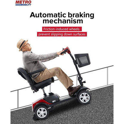 Heavy Duty Mobility Scooters for Seniors & Adults 500lbs Capacity - Electric Powered Wheelchair Device - 800W All Terrain Recreational Mobility Scooter for Travel, Elderly-Full LED Lighting- Red