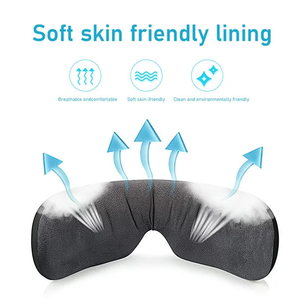 iFanze Eye Massager with Heat, Bluetooth Music Heated Massager for Migraines, Relax and Reduce Eye Strain Dark Circles Eye Bags Dry Eye Improve Sleep, Ideal Gifts for Women/Men