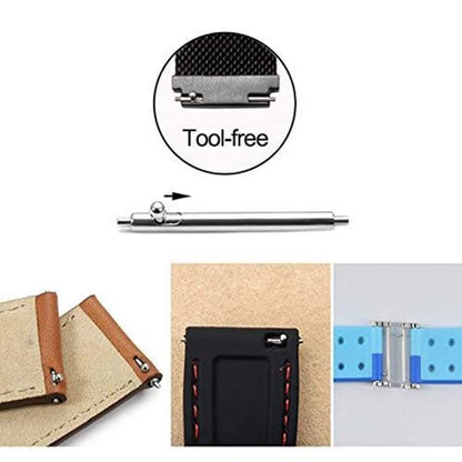 Aokelily 20MM Quick Release Spring Bars Pins-20PCS Stainless Steel Watch Strap Watch Repair Spring Bar Tool