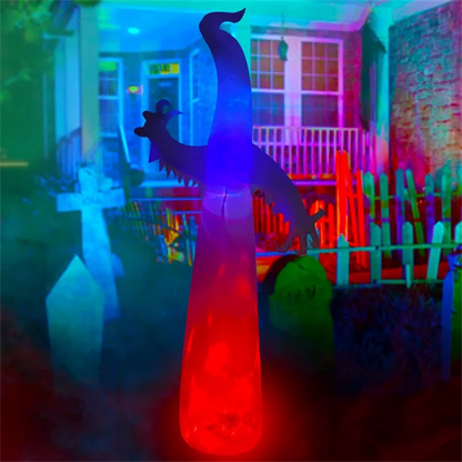 10ft Halloween Inflatables Ghost, Melliful Blow up with Color Changing LED Lights