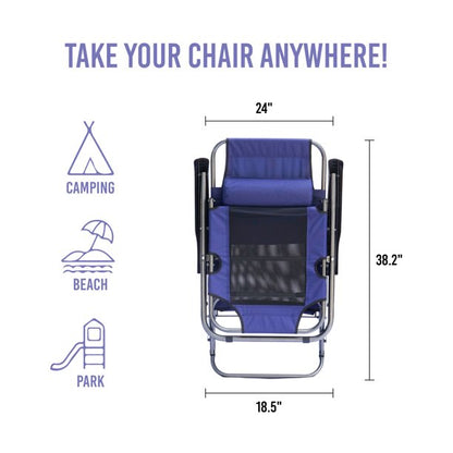 Kahoo Zero Gravity Lounge Chair Recliner Navy