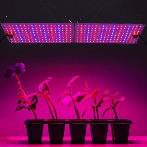 TUOY Grow Light 1200W Full Spectrum Grow Lights for Indoor Plants Red Blue Spectrum Plant Light 3 Light Modes with 306/612 LED for Hydroponics