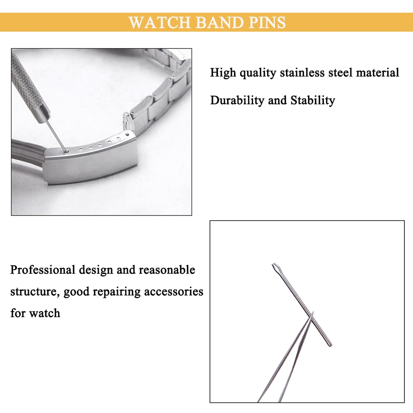 Aokelily Watch Link Removal Tool Kit, 522PCS in 1 Watch Repair Kit Spring Bar Tool Watch Tool Kit, Watch Band Strap Remover with 3 Extra Pins, 4 Tips Pins, 360PCS Link Pins