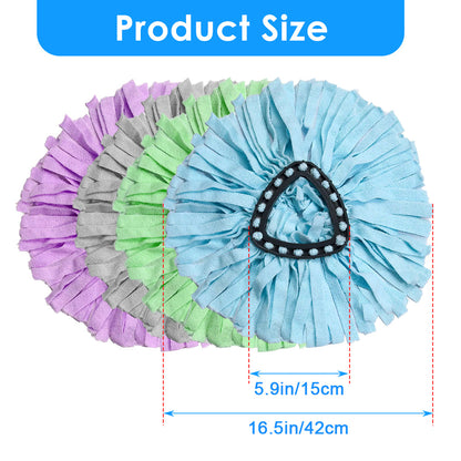 VACUSHOP Microfiber Cloth Mop Replacement Compatible with O-Cedar EasyWring Spin Mop Microfiber Easy Cleaning of Home Floors for 0.8" Diameter Mop Handle，1 base+2 mop