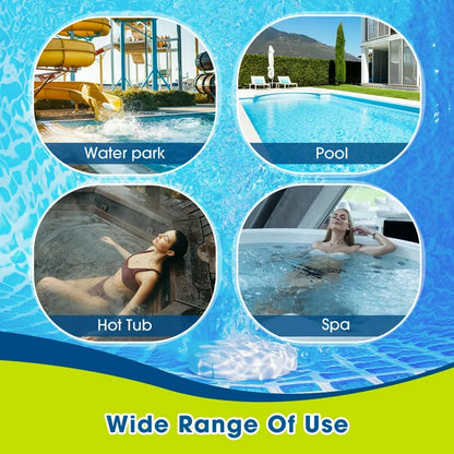 Meliful 1" Chlorine Tablets for Pool, Long Lasting Chlorine Stabilizer for Swimming Pools Hot Tubs and Spas(20g per Piece)