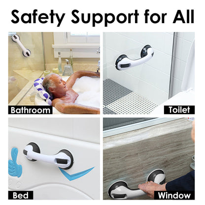 Vacushop 2-Pack Bath Grab Bars for Seniors, Shower Safety Grab Bar, Bathroom Tub Shower Handles for Elderly, With 12" Suction Bath Tub Hand Rail