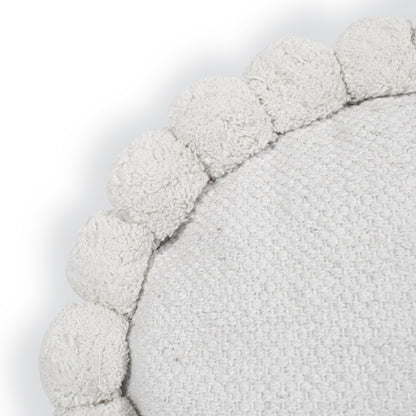 Pom Round Throw Pillow