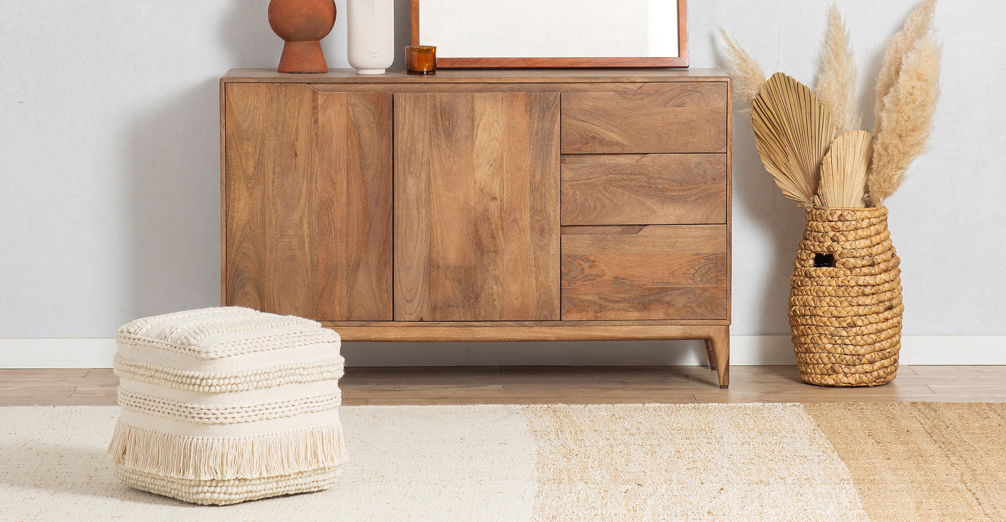 Lexi 16" Square Pouf