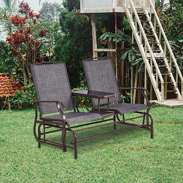 Glider Lounging Chair Lightweight Patio Backyard Furniture