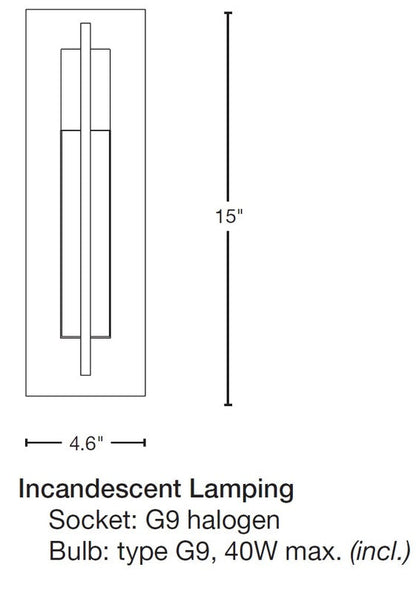 Axis Small Outdoor Sconce