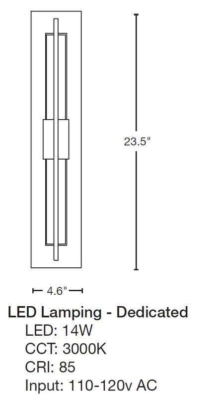 Double Axis Small LED Outdoor Sconce