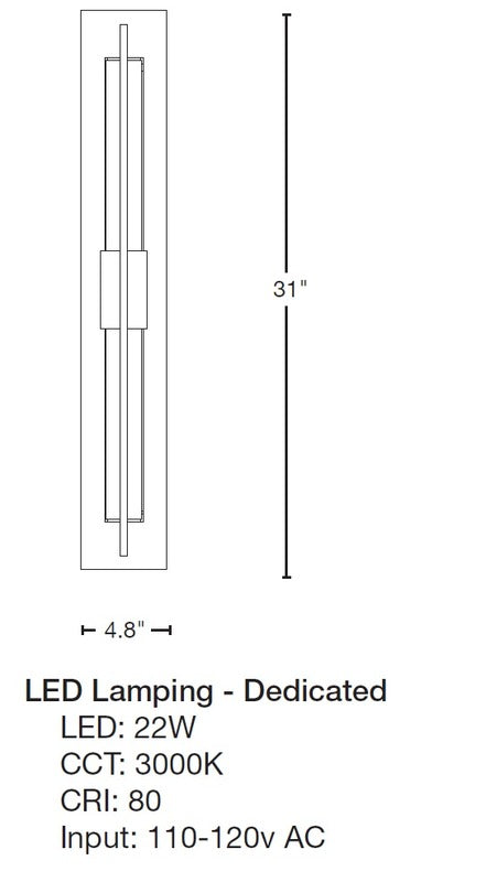 Double Axis LED Outdoor Sconce