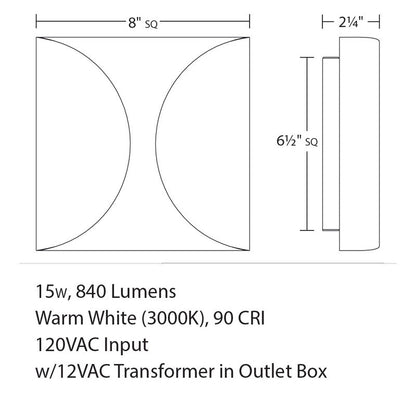 Inside-Out Folds Wall Light