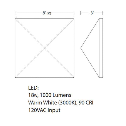 Inside-Out Prism Wall Light