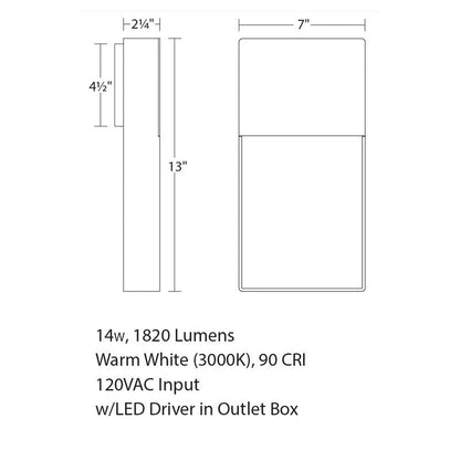Inside-Out Light Frames Downlight Wall Light