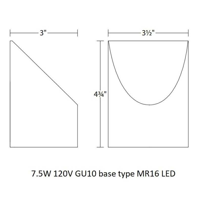 Inside-Out Shear Small Wall Light