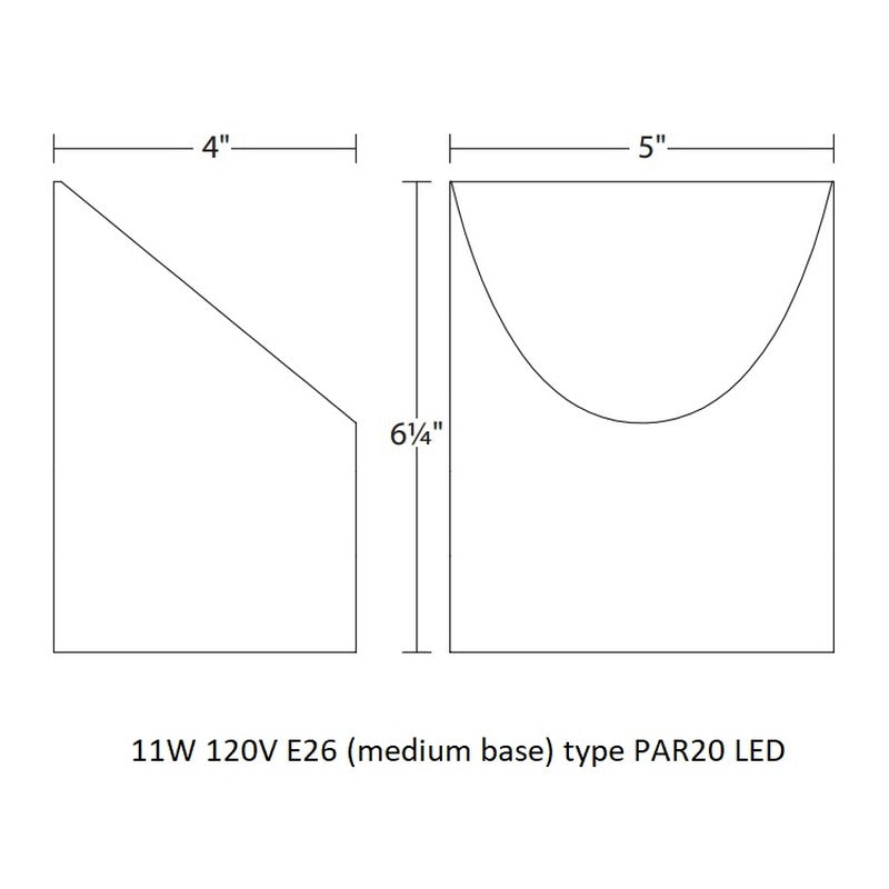 Inside-Out Shear Large Wall Light